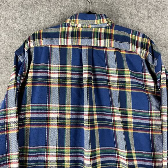 Polo Ralph Lauren Flannel Shirt Mens 2XLT Plaid Button Down Performance Preppy - Picture 10 of 13